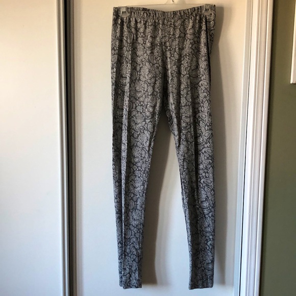 Grey Patterned Tights - Picture 1 of 3